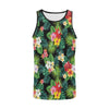 Hibiscus Hawaiian flower tropical Men Tank Top