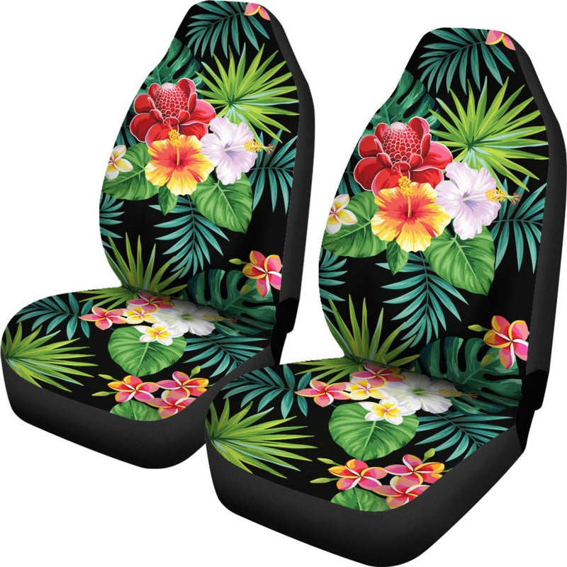 Hibiscus Hawaiian flower tropical Universal Fit Car Seat Covers