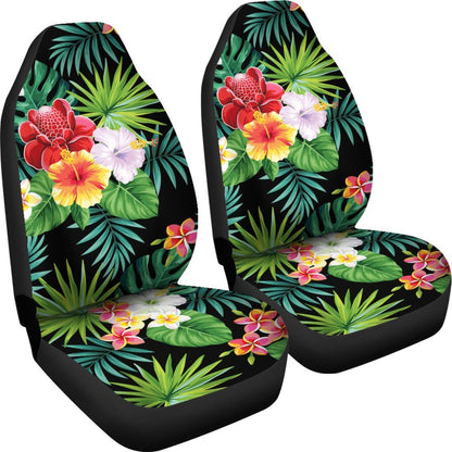 Hibiscus Hawaiian flower tropical Universal Fit Car Seat Covers