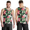 Hawaiian flower tropical leaves Men Tank Top