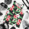 Hawaiian flower tropical leaves Men Tank Top