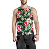 Hawaiian flower tropical leaves Men Tank Top