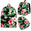 Hawaiian Flower Tropical Leaves Premium Backpack