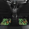Hawaiian Flower Tropical Palm Leaves Front and Back Car Floor Mats