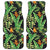 Hawaiian Flower Tropical Palm Leaves Front and Back Car Floor Mats