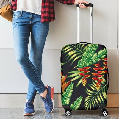 Hawaiian Flower Tropical Palm Leaves Luggage Protective Cover
