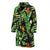 Hawaiian Flower Tropical Palm Leaves Men Bath Robe