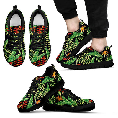 Hawaiian Flower Tropical Palm Leaves Men Sneakers