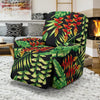 Hawaiian Flower Tropical Palm Leaves Recliner Slipcover-JORJUNE.COM