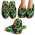 Hawaiian Flower Tropical Palm Leaves Slippers