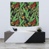 Hawaiian Flower Tropical Palm Leaves Tapestry