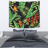Hawaiian Flower Tropical Palm Leaves Wall Tapestry