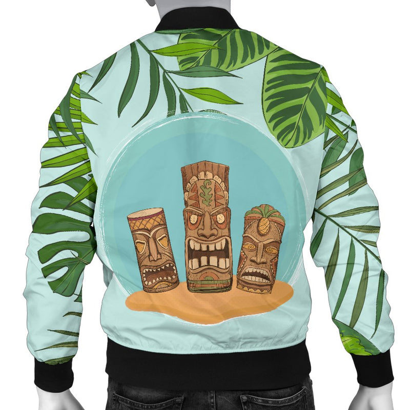 Hawaiian Polynesian Tiki Men Casual Bomber Jacket