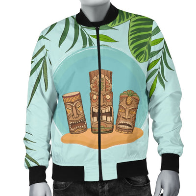 Hawaiian Polynesian Tiki Men Casual Bomber Jacket