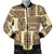 Hawaiian Polynesian Tiki Print Pattern Men Casual Bomber Jacket