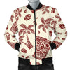 Hawaiian Polynesian Tribal Tiki Pattern Men Casual Bomber Jacket