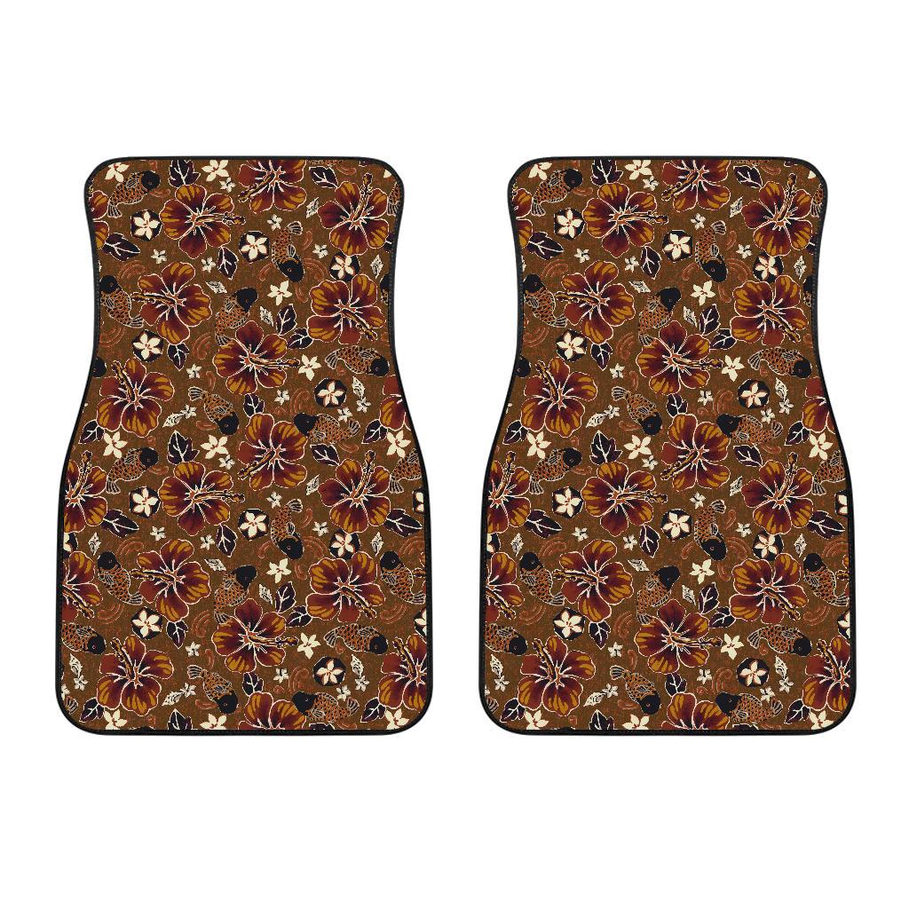 Hawaiian Themed Pattern Print Design H01 Car Floor Mats-JorJune