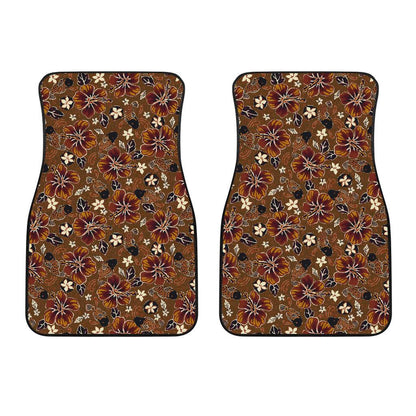 Hawaiian Themed Pattern Print Design H01 Car Floor Mats-JorJune