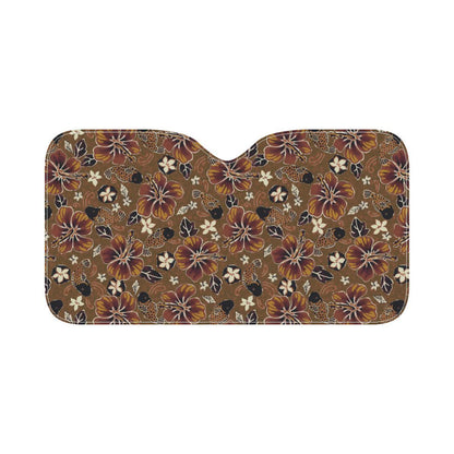 Hawaiian Themed Pattern Print Design H01 Car Sun Shade-JorJune