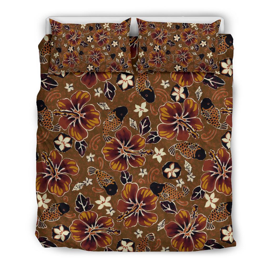 Hawaiian Themed Pattern Print Design H01 Duvet Cover Bedding Set-JORJUNE.COM