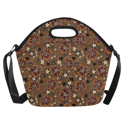 Hawaiian Themed Pattern Print Design H01 Neoprene Lunch Bag-JorJune