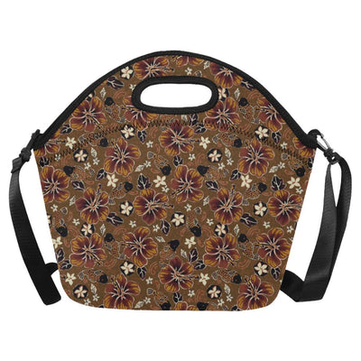 Hawaiian Themed Pattern Print Design H01 Neoprene Lunch Bag-JorJune