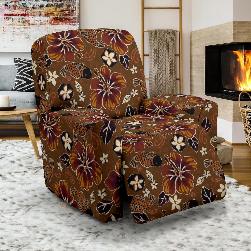 Hawaiian Themed Pattern Print Design H01 Recliner Slipcover-JORJUNE.COM