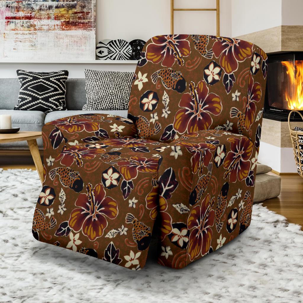 Hawaiian Themed Pattern Print Design H01 Recliner Slipcover-JORJUNE.COM