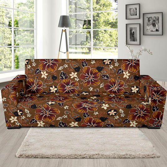 Hawaiian Themed Pattern Print Design H01 Sofa Slipcover-JORJUNE.COM