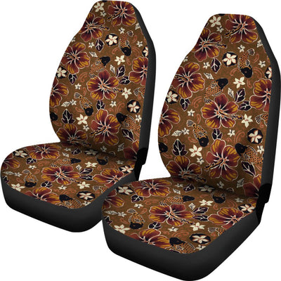 Hawaiian Themed Pattern Print Design H01 Universal Fit Car Seat Covers-JorJune
