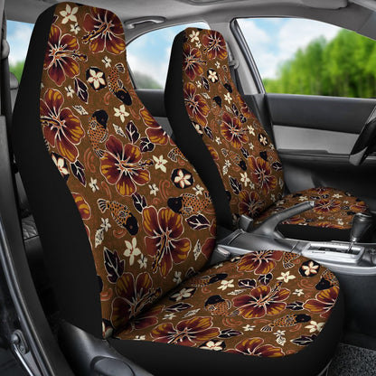 Hawaiian Themed Pattern Print Design H01 Universal Fit Car Seat Covers-JorJune