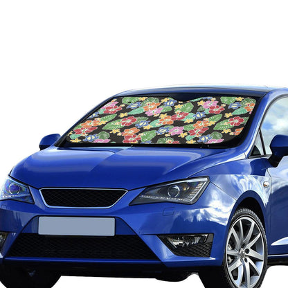Hawaiian Themed Pattern Print Design H010 Car Sun Shade-JorJune