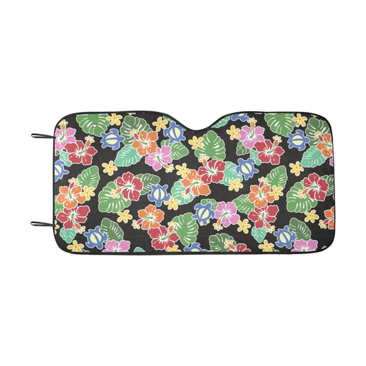 Hawaiian Themed Pattern Print Design H010 Car Sun Shade-JorJune