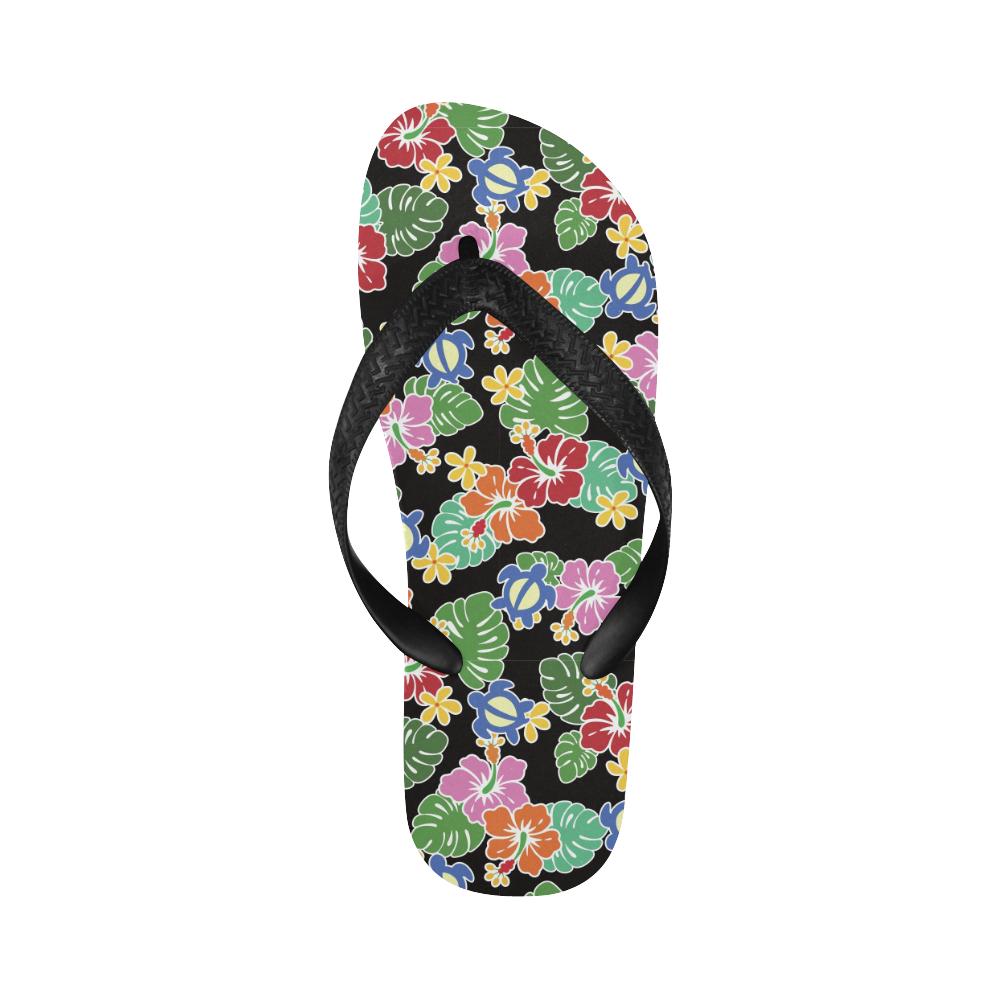 Hawaiian Themed Pattern Print Design H010 Flip Flops-JorJune