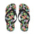 Hawaiian Themed Pattern Print Design H010 Flip Flops-JorJune