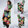 Hawaiian Themed Pattern Print Design H010 Hooded Blanket-JORJUNE.COM