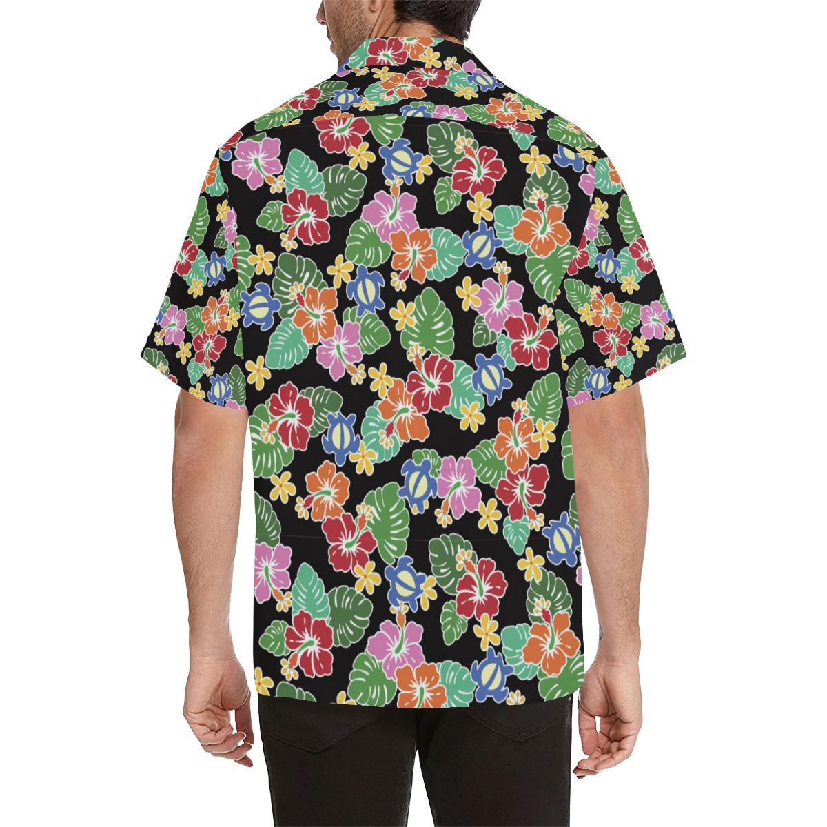 Hawaiian Themed Pattern Print Design H010 Men Hawaiian Shirt-JorJune