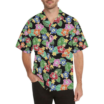 Hawaiian Themed Pattern Print Design H010 Men Hawaiian Shirt-JorJune