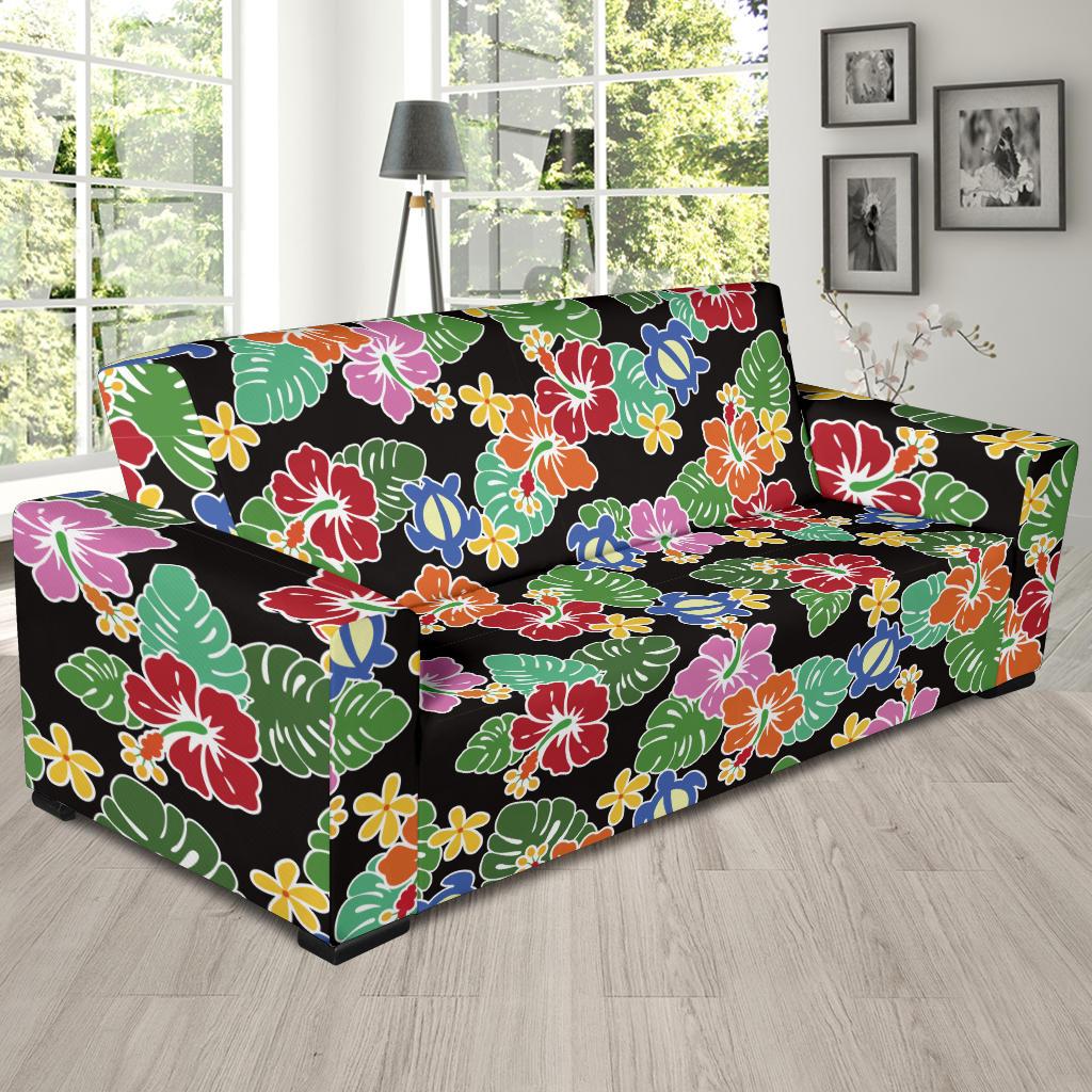 Hawaiian Themed Pattern Print Design H010 Sofa Slipcover-JORJUNE.COM