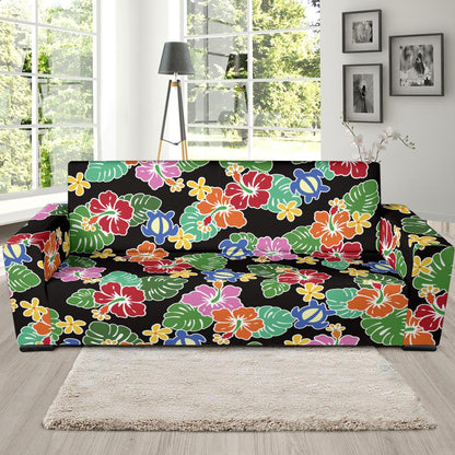 Hawaiian Themed Pattern Print Design H010 Sofa Slipcover-JORJUNE.COM
