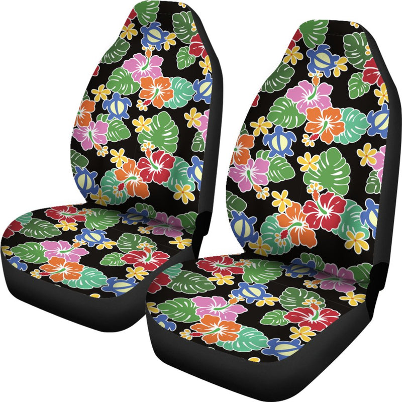 Hawaiian Themed Pattern Print Design H010 Universal Fit Car Seat Covers-JorJune