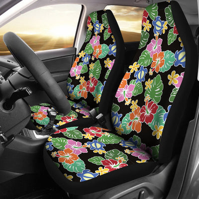 Hawaiian Themed Pattern Print Design H010 Universal Fit Car Seat Covers-JorJune