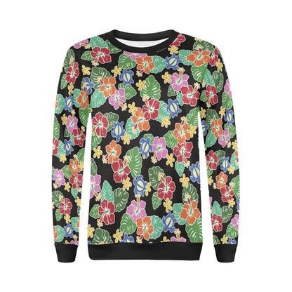 Hawaiian Themed Pattern Print Design H010 Women Long Sleeve Sweatshirt-JorJune