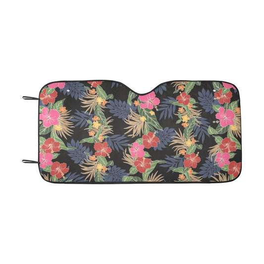 Hawaiian Themed Pattern Print Design H011 Car Sun Shade-JorJune