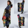 Hawaiian Themed Pattern Print Design H011 Hooded Blanket-JORJUNE.COM