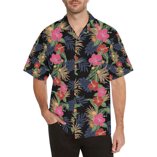 Hawaiian Themed Pattern Print Design H011 Men Hawaiian Shirt-JorJune