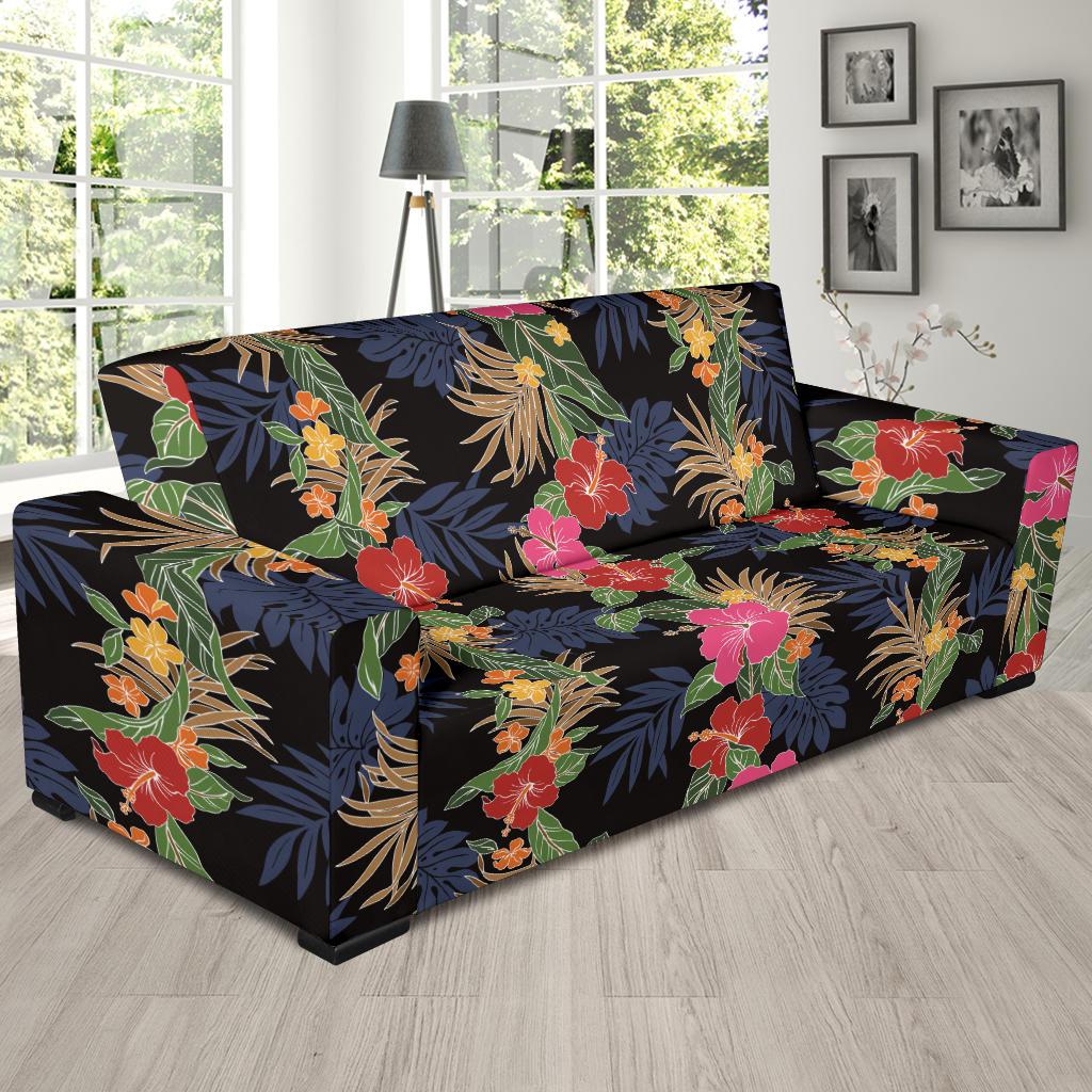 Hawaiian Themed Pattern Print Design H011 Sofa Slipcover-JORJUNE.COM