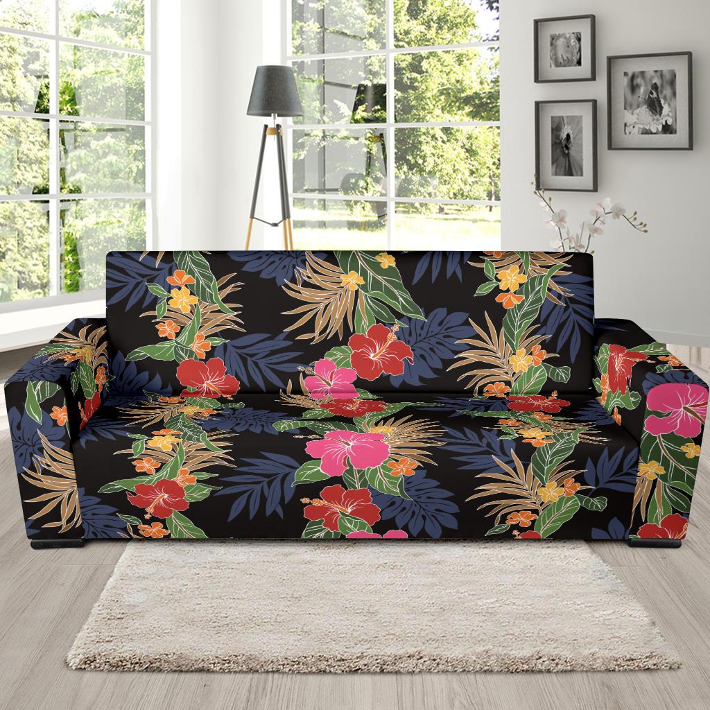 Hawaiian Themed Pattern Print Design H011 Sofa Slipcover-JORJUNE.COM
