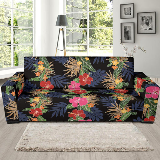 Hawaiian Themed Pattern Print Design H011 Sofa Slipcover-JORJUNE.COM