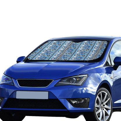 Hawaiian Themed Pattern Print Design H012 Car Sun Shade-JorJune